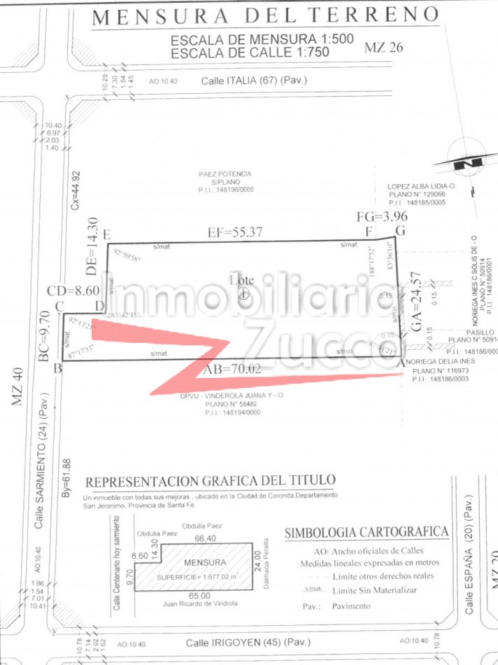 VENTA: LOTE DE 1500 m2 EN CORONDA - Ref. 1200