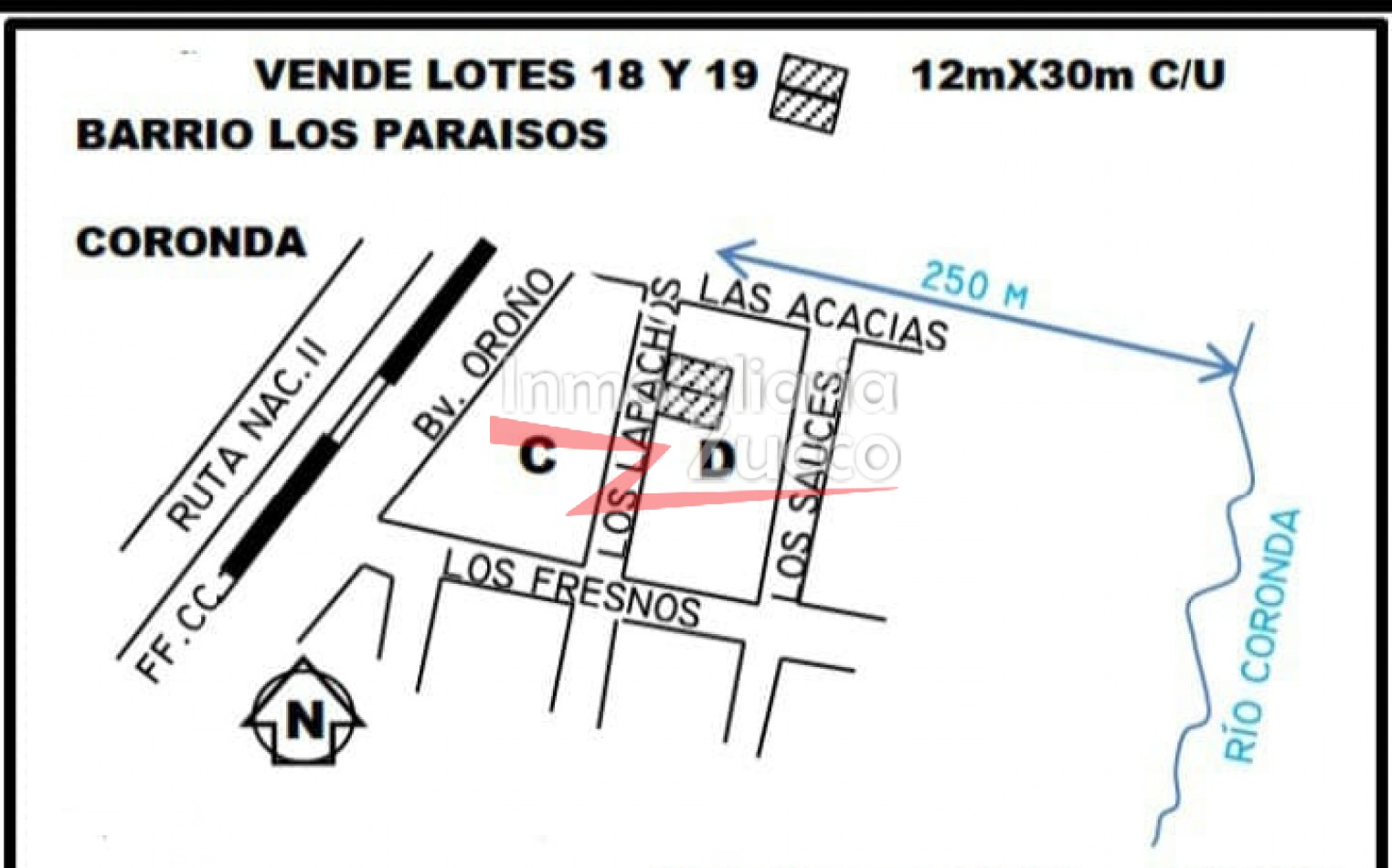 VENTA: DOS LOTES EN CORONDA - Ref. 1217